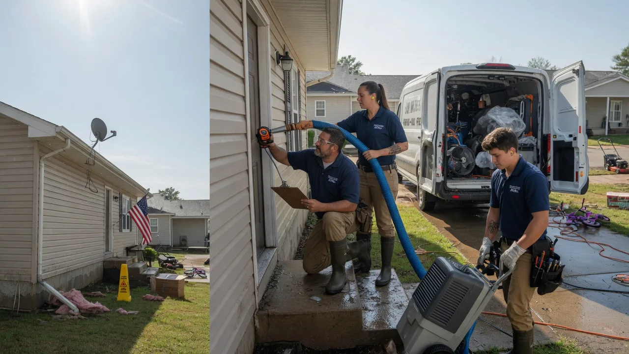 Ceiling Water Damage Restoration in Dresser, WI near me